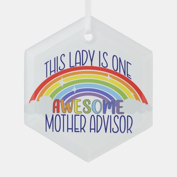 (image for) Rainbow Mother Advisor Glass Ornament
